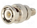 Adapter; SMA female,BNC male; Plating: gold-plated