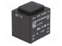 Transformer: encapsulated; 2.6VA; 230VAC; 9V; 289mA; Mounting: PCB