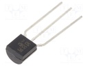 Transistor: PNP; bipolar; 30V; 0.1A; 500mW; TO92