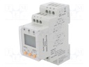 Meter: earth leakage Relay; digital; for DIN rail mounting; 217g