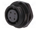 Socket; female; SP17; PIN: 4; IP68; soldering; 500V; 0.75mm2; 5A