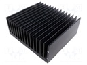 Heatsink: extruded; grilled; black; L: 200mm; W: 215mm; H: 75.5mm