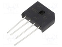 Bridge rectifier: single-phase; Urmax: 600V; If: 6A; Ifsm: 150A