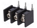 PCB terminal block; angled 90°; 10mm; ways: 3; on PCBs; 4mm2; 20A