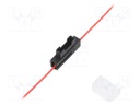 Fuse holder; automotive fuses; 19mm; 0.75mm2; 5A; red