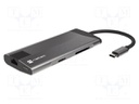 Hub USB; USB 3.0; microSD,microSDHC,microSDXC,SD,SDHC,SDXC; PnP