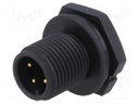 Socket; M12; PIN: 4; male; A code-DeviceNet / CANopen; soldering