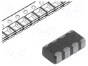 Ferrite: bead; array; Imp.@ 100MHz: 1000Ω; Mounting: SMD; 50mA
