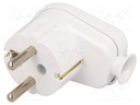 Connector: AC supply; plug; Layout: 2P+PE; white; 230VAC; 16A; PIN: 3