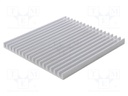 Heatsink: extruded; L: 150mm; W: 140mm; H: 10mm; aluminium; raw