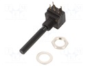 Potentiometer: shaft; 250kΩ; 200mW; THT; 6mm; plastic; mono; carbon