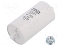 Capacitor: for discharge lamp; 45uF; 250VAC; ±10%; Ø45x95mm; V: 6