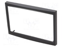 Radio mounting frame; Citroën,Fiat,Peugeot; 2 DIN; black