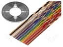 Wire: ribbon; 1.27mm; stranded; Cu; 14x28AWG; unshielded; PVC; 49V