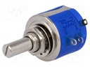 Potentiometer: shaft; multiturn; 1kΩ; 2W; ±5%; 6.35mm; linear