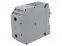 Splice terminal: rail; UKH; 240mm2; ways: 1; terminals: 2; grey; 1kV