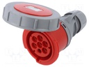 Connector: AC supply 3-phase; plug; female; 32A; 400VAC; IP66,IP67