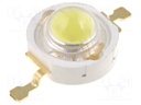 Power LED; EMITER; white cold; 5000-8000K; 51.2÷70lm; 140°; P: 3W