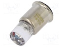 LED lamp; red; SX6s; 24÷28VDC; No.of diodes: 1; -30÷75°C; 5mm