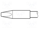 Tip; chisel; 2.4x0.6mm; longlife