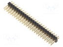 Pin header; male; PIN: 48; straight; 2.54mm; THT; 2x24; gold-plated