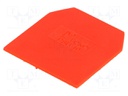 End/partition plate; Application: ZUG-G10,ZUG-G2.5,ZUG-G4; red
