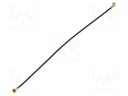Cable; 100mm; IPEX female angled,both sides; angled