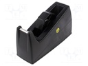 Tape dispensers; ESD; electrically conductive material; black