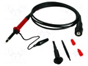 Probe: for oscilloscope; passive; 15MHz(1: 1),60MHz(1: 10); 600VDC