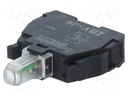Illuminating unit; 22mm; Harmony XB4; -25÷70°C; Illumin: LED