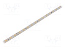 LED strip; 24V; white warm; W: 10mm; L: 500mm; CRImin: 80; 120°; D: 3mm