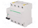 RCD breaker; Inom: 80A; Ires: 100mA; Poles: 4; 400V; Mounting: DIN