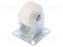 Transport wheel; Ø: 50mm; W: 24mm; H: 73.5mm; rigid; 50kg; -15÷80°C