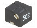 Potentiometer: mounting; horizontal,multiturn; 5kΩ; 250mW; SMD