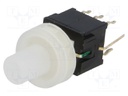Switch: keypad; Pos: 2; DPDT; 0.1A/30VDC; colourless; Illumin: LED