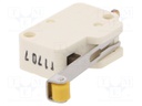 Microswitch SNAP ACTION; with lever (with roller); SPDT; Pos: 2