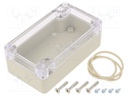 Enclosure: multipurpose; X: 65mm; Y: 115mm; Z: 40mm; Ritec; ABS; beige