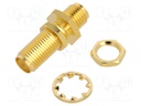 Coupler; SMA male,SMA female; reverse; straight; 50Ω; teflon