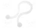 Cable clips; 26.7mm; polyamide; natural; UL94V-2