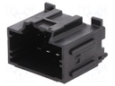 Connector: automotive; Stac64; socket; male; on PCBs; THT; black