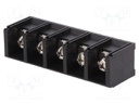 PCB terminal block; straight; 16mm; ways: 5; on PCBs; 6mm2; tinned