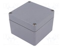 Enclosure: multipurpose; X: 120mm; Y: 122mm; Z: 90mm; EURONORD; grey