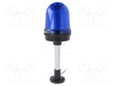 Signaller: lighting; flashing light,continuous light; blue; IP65