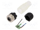 Plug; M12; PIN: 4; female; A code-DeviceNet / CANopen; for cable