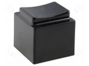 Button; full housing; black; Application: MEC15401,MEC15451
