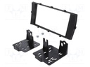 Radio mounting frame; Toyota; 2 DIN; matt black