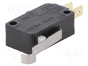 Microswitch SNAP ACTION; with lever with roller simulation