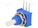 Potentiometer: shaft; single turn; 2kΩ; ±20%; 0.25W; linear; 3.18mm