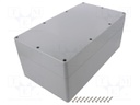 Enclosure: multipurpose; X: 200mm; Y: 360mm; Z: 150mm; ABS; IP68