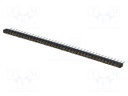 Socket; pin strips; female; PIN: 40; turned contacts,low profile